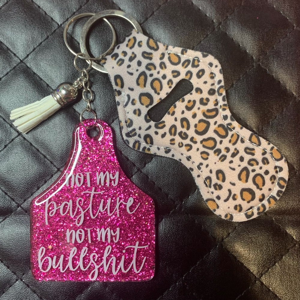 Handmade Keychain- Cattle Tag
